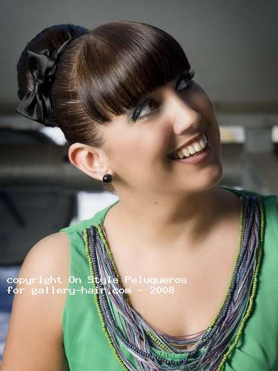 Fotos de peluquería: Recogidos - Castaño - Largo 