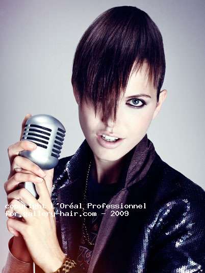 Fotos de peluquería: Asimétrico - Castaño - Corto 