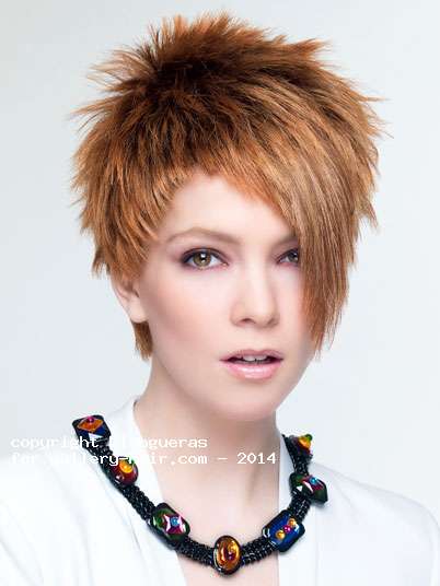 Fotos de peluquería: Escalados - Castaño - Corto 