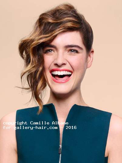 Fotos de peluquería: Asimétrico - Castaño - Media melena 