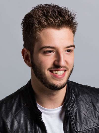 Fotos de peluquería: Hombres - Castaño - Corto 