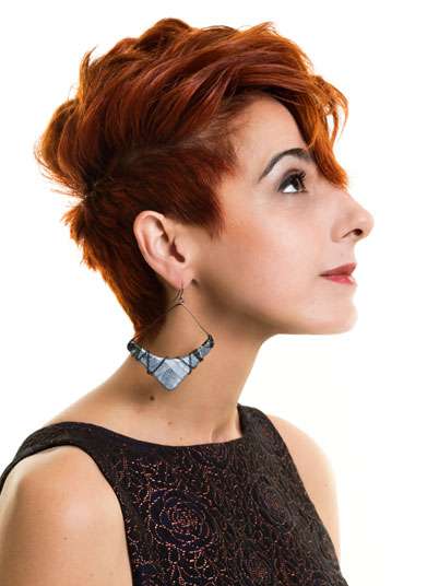 Fotos de peluquería: Desfilados - Rojizos - Corto 