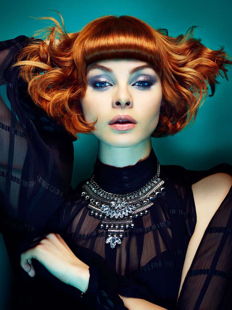 Fotos de peluquería: Moldeados - Rojizos - Media melena 