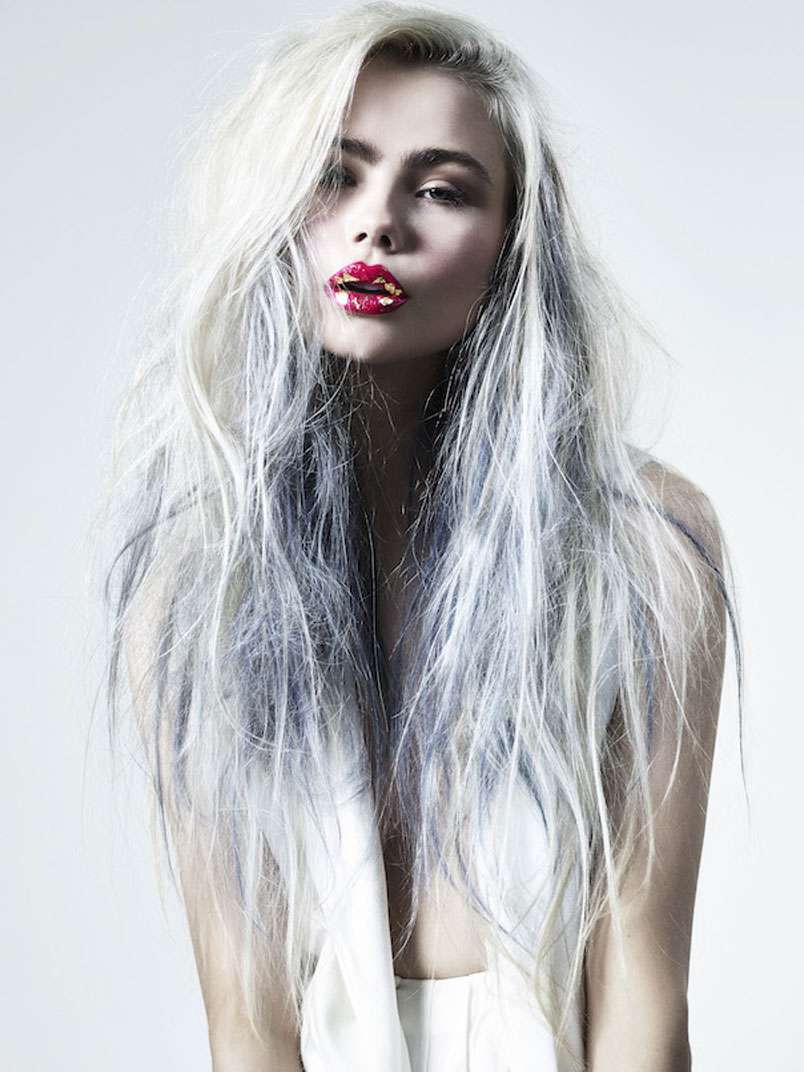 Fotos de peluquería: Desfilados - Gris - Largo 