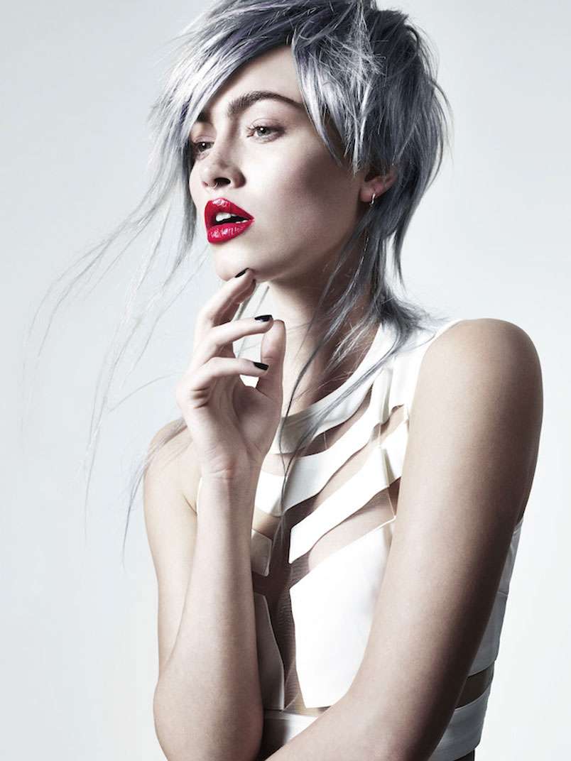 Fotos de peluquería: Desfilados - Gris - Largo 