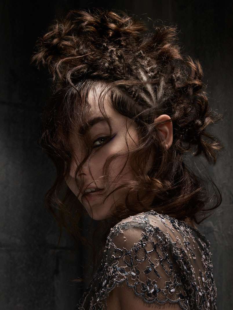 Fotos de peluquería: Rizos - Castaño - Media melena 