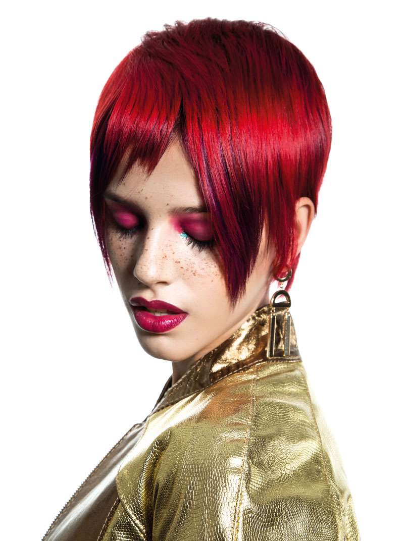 Fotos de peluquería: Desfilados - Rojizos - Corto 