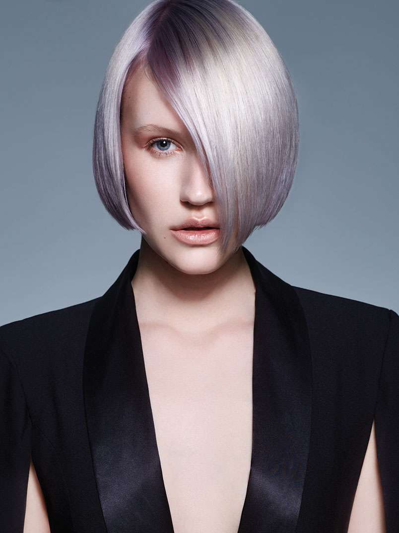 Fotos de peluquería: Bob - Gris - Media melena