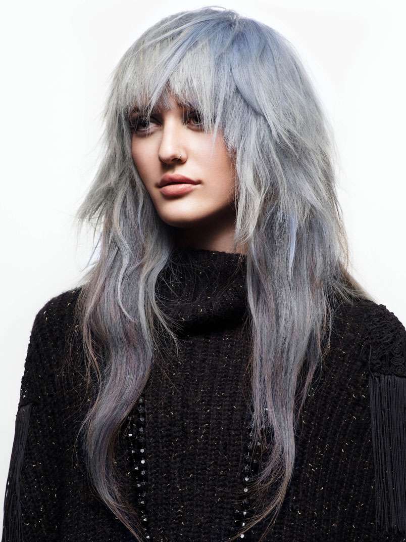 Fotos de peluquería:  - Gris - Largo 